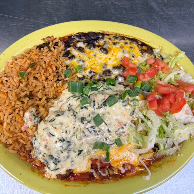 Spinach Enchilada Dinner.