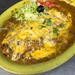 3. Chile Relleno with Green Sauce