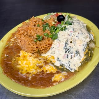 Tomatillo Chicken Enchilada Dinner
