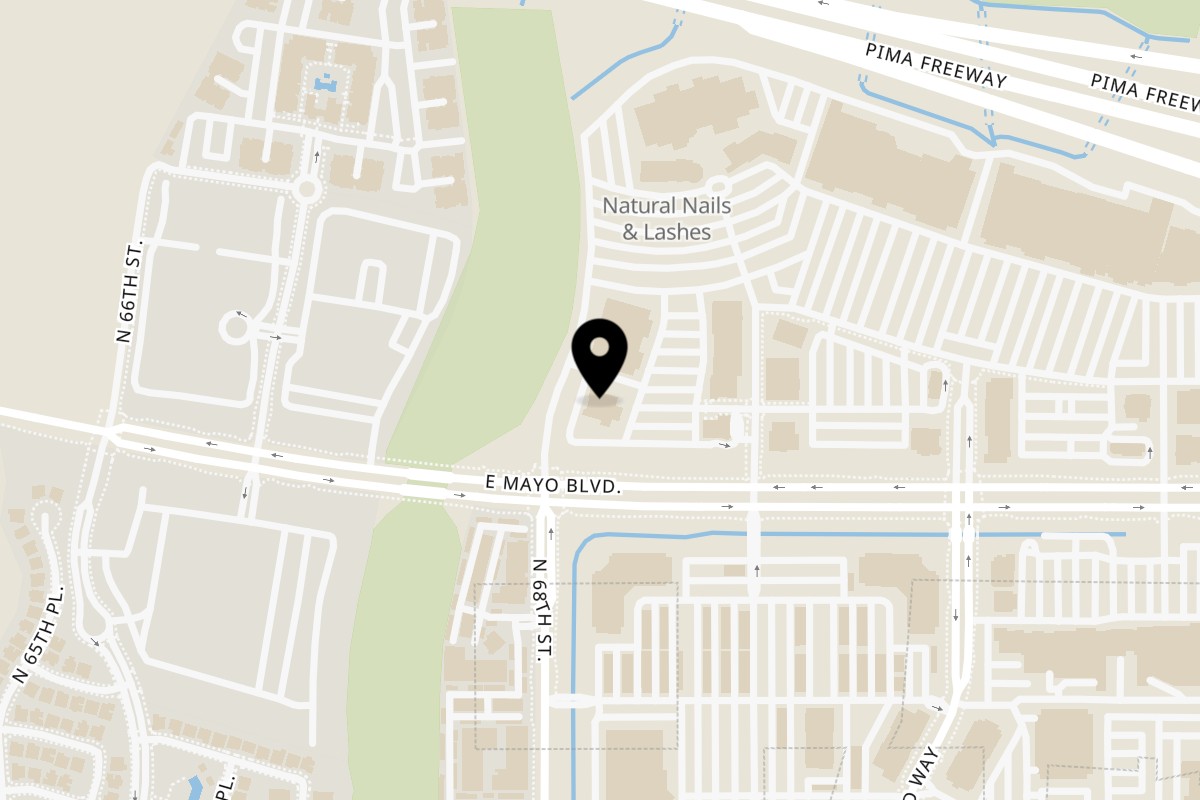 Map showing the location of Carlos O'Brien's Mayo Blvd on 7000 E Mayo Blvd #21 in Phoenix